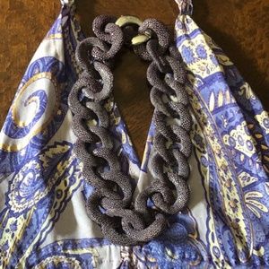 Charmed Circle Purple Stingray Statement Necklace